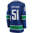 Troy Stecher Vancouver Canucks Fanatics Branded Women's Home Breakaway Player Jersey - Blue - Cfjersey.store