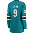 Evander Kane San Jose Sharks Fanatics Branded Women's Premier Breakaway Player Jersey - Teal - Cfjersey.store