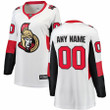 Ottawa Senators Fanatics Branded Women's Away Breakaway Custom Jersey - White - Cfjersey.store
