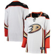 Anaheim Ducks Fanatics Branded Women's Away Breakaway Jersey - White - Cfjersey.store