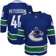 Elias Pettersson Vancouver Canucks Youth 2019/20 Home Premier Player Jersey - Royal - Cfjersey.store