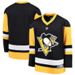 Pittsburgh Penguins Fanatics Branded Youth Home Replica Blank Jersey - Black - Cfjersey.store