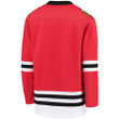 Chicago Blackhawks Fanatics Branded Youth Home Replica Blank Jersey - Red - Cfjersey.store