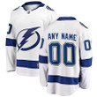 Tampa Bay Lightning Fanatics Branded Away Breakaway Custom Jersey - White - Cfjersey.store