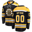Boston Bruins Fanatics Branded Youth Home Breakaway Custom Jersey - Black - Cfjersey.store