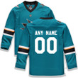 San Jose Sharks Fanatics Branded Youth Home Replica Custom Jersey - Teal - Cfjersey.store