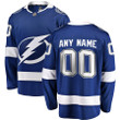 Tampa Bay Lightning Fanatics Branded Home Breakaway Custom Jersey - Blue - Cfjersey.store