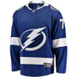 Louis Domingue Tampa Bay Lightning Fanatics Branded Home Breakaway Player Jersey - Blue - Cfjersey.store