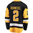 Chad Ruhwedel Pittsburgh Penguins Fanatics Branded Home Breakaway Player Jersey - Black - Cfjersey.store