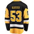Teddy Blueger Pittsburgh Penguins Fanatics Branded Home Breakaway Player Jersey - Black - Cfjersey.store