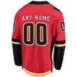 Calgary Flames Fanatics Branded Home Breakaway Custom Jersey - Red - Cfjersey.store