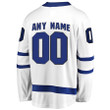 Toronto Maple Leafs Fanatics Branded Away Breakaway Custom Jersey - White - Cfjersey.store