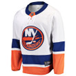 New York Islanders Fanatics Branded Breakaway Away Jersey - White - Cfjersey.store