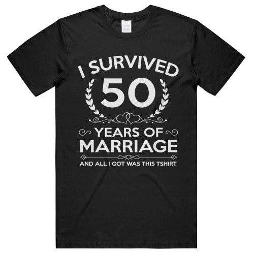 50th Wedding Anniversary Gifts Couples Husband Wife 50 Years T-shirt Unisex T-Shirts