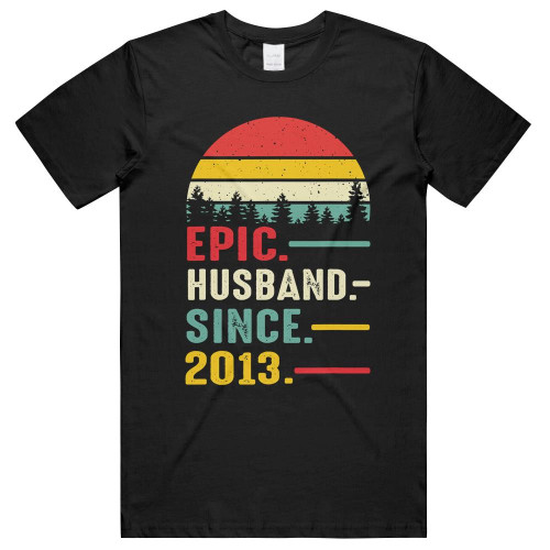 9th Wedding Anniversary For Him Epic Husband Since 2013 T-shirt Unisex T-Shirts