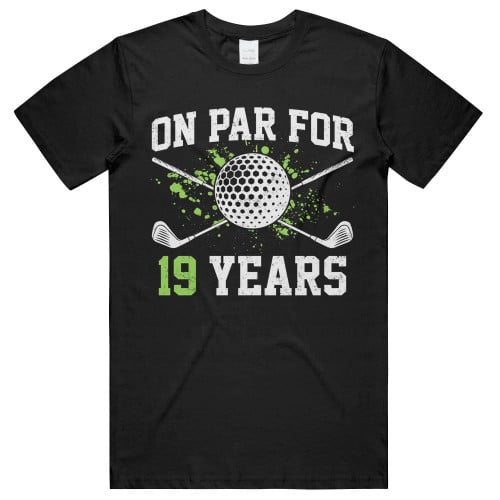 On Par for 19 Years 19th Birthday Golfer Bday Gifts Unisex T-Shirts