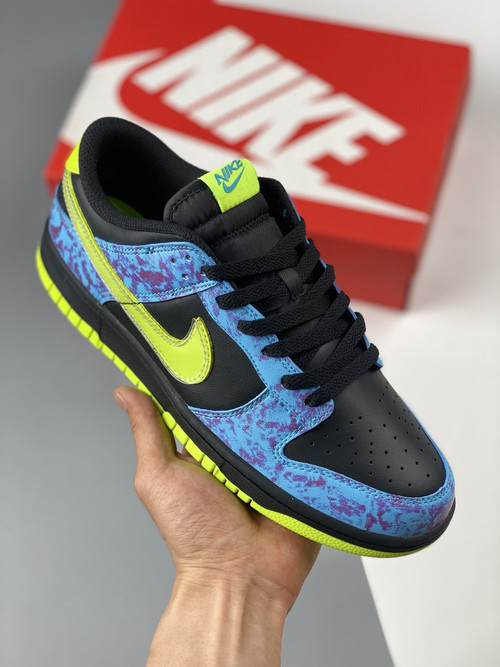 Nike Dunk Low “Acid Wash” Multi-Color/Volt-Black-Blue DV1694-900 For Sale