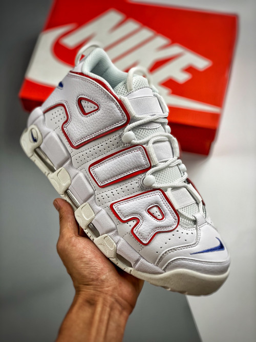 Nike Air More Uptempo “USA Hoops” White Red Blue DX2662-100 For Sale