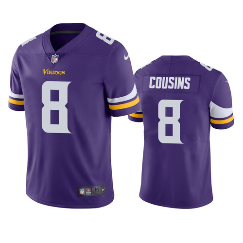 Minnesota Vikings Kirk Cousins Purple Vapor Untouchable Limited Jersey - Cfjersey.store