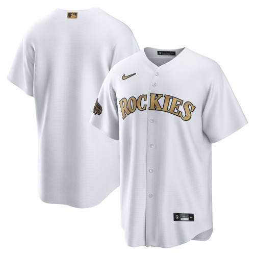 Colorado Rockies Nike 2022 MLB All-Star Game Replica Blank Jersey - White - Cfjersey.store