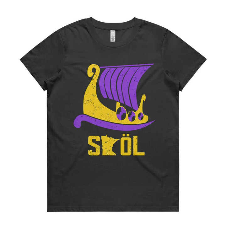 Skol Viking Boat Men Women Distressed Vintage Viking Skol t-shirt hoodie long sleeve tee T Shirts Premium Womens T shirts