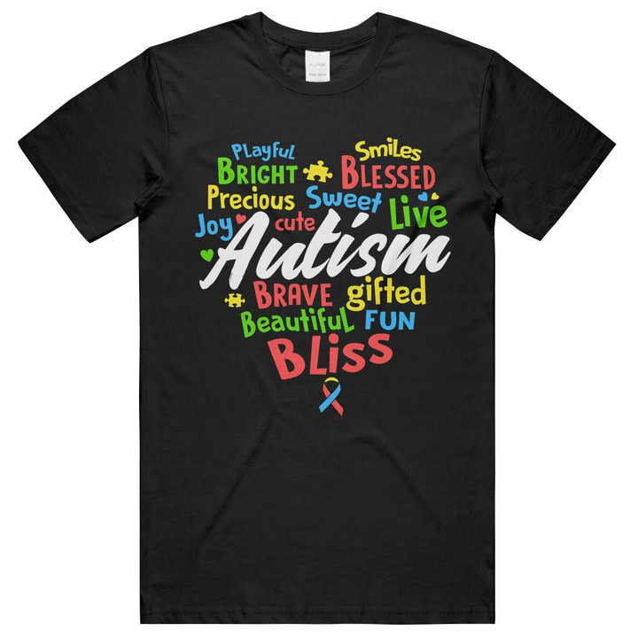 Autism Awareness Puzzle Ribbon Support Care Love Unisex T-Shirts