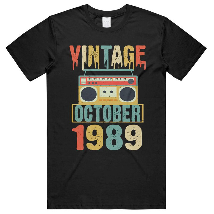 Vintage October 1989 Birthday Unisex T-Shirts