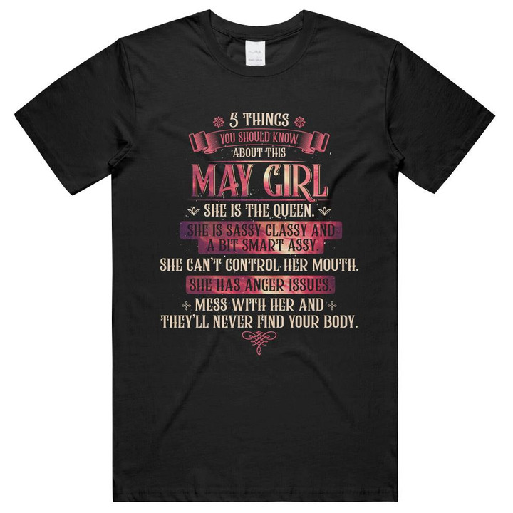 Birthday 5 Things You Should Know  May Girl Unisex T-Shirts