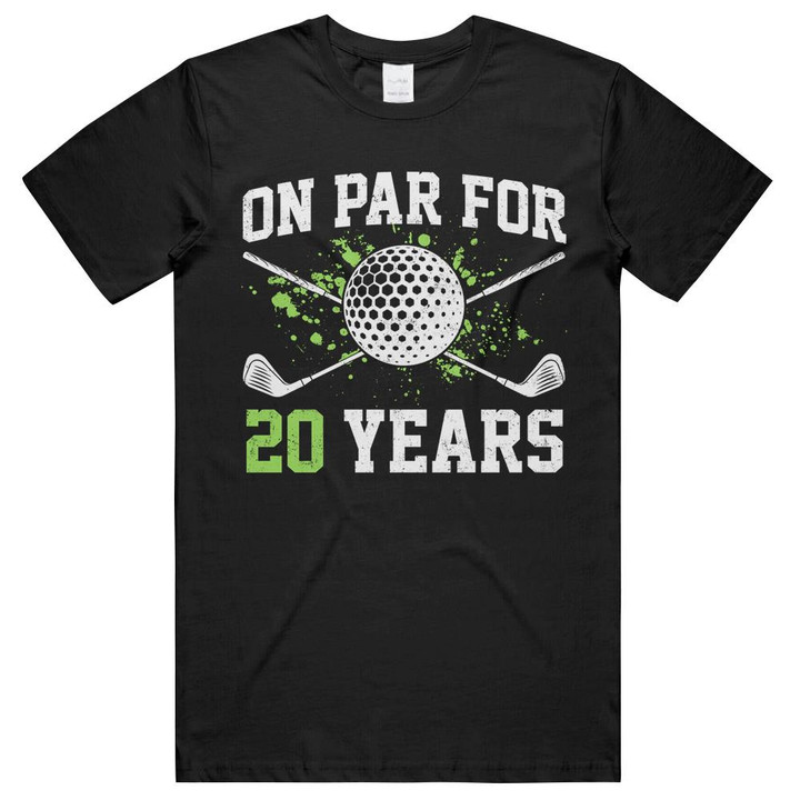 On Par for 20 Years 20th Birthday Golfer Bday Gifts Unisex T-Shirts