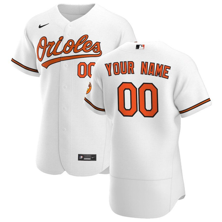 Baltimore Orioles Nike 2020 Home Custom Jersey - White - Cfjersey.store
