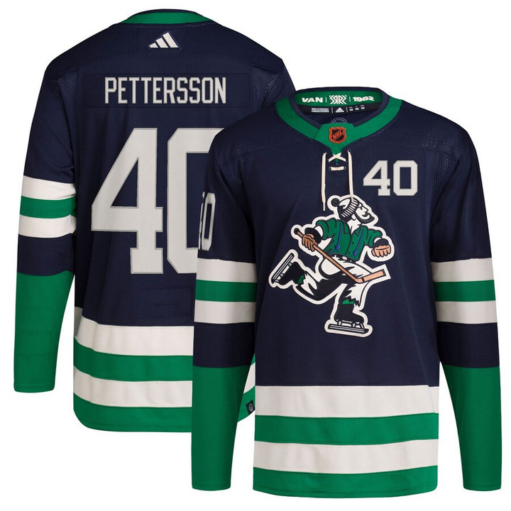 Elias Pettersson Vancouver Canucks adidas Reverse Retro 2.0 Player Jersey - Navy - Cfjersey.store