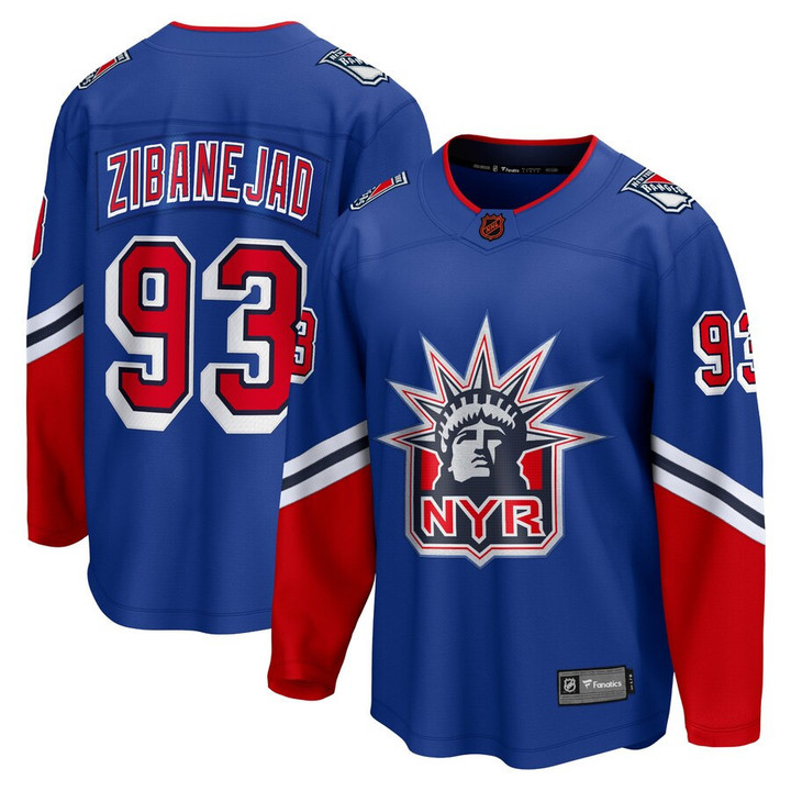 Mika Zibanejad New York Rangers Fanatics Branded Special Edition 2.0 Breakaway Player Jersey - Royal - Cfjersey.store