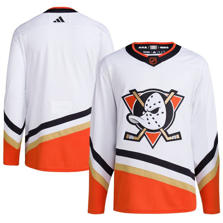 Anaheim Ducks adidas Reverse Retro 2.0 Blank Jersey - White - Cfjersey.store