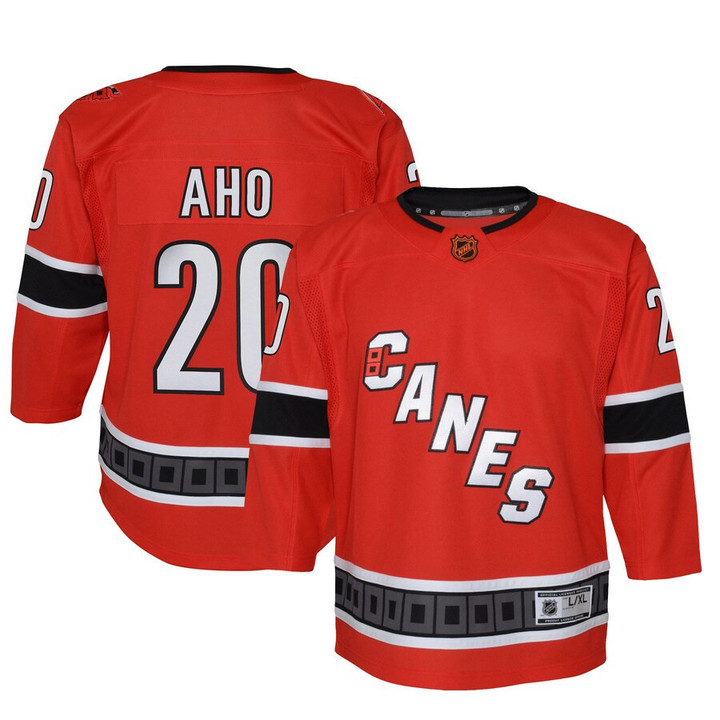 Sebastian Aho Carolina Hurricanes Youth Special Edition 2.0 Premier Player Jersey - Red - Cfjersey.store