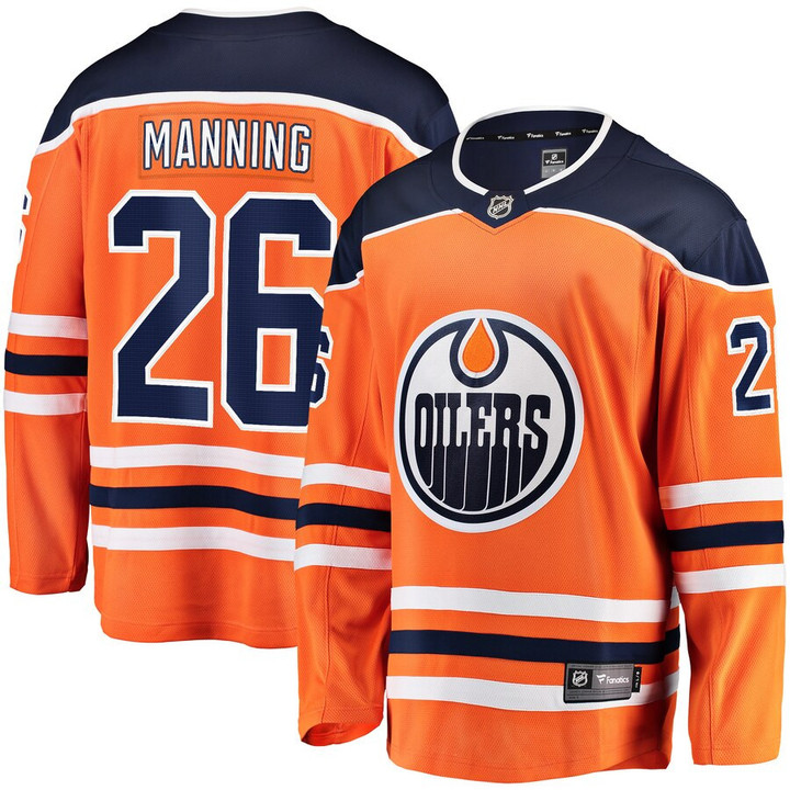 Brandon Manning Edmonton Oilers Fanatics Branded Breakaway Team Color Player Jersey - Orange - Cfjersey.store