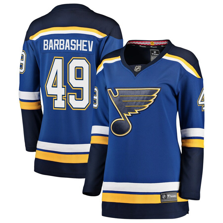 Ivan Barbashev St. Louis Blues Fanatics Branded Women's Breakaway Player Jersey - Blue - Cfjersey.store
