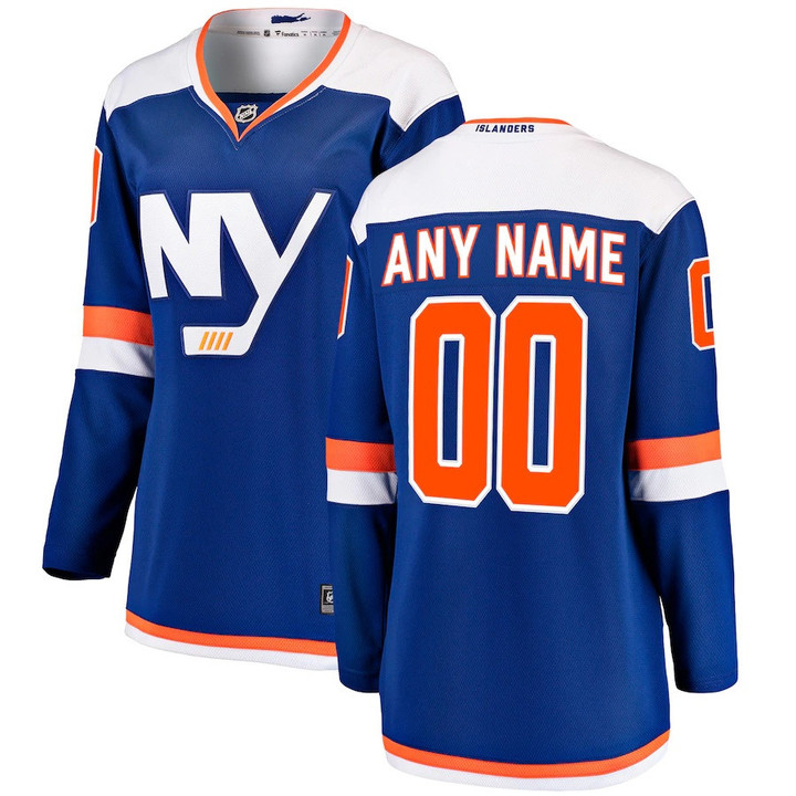 New York Islanders Fanatics Branded Women's Alternate Breakaway Custom Jersey - Blue - Cfjersey.store