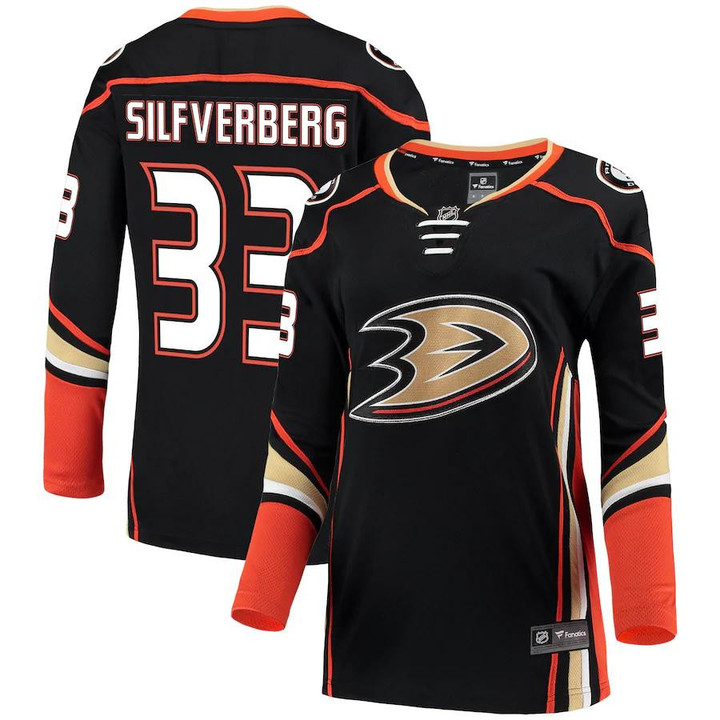 Jakob Silfverberg Anaheim Ducks Fanatics Branded Women's Breakaway Jersey - Black - Cfjersey.store