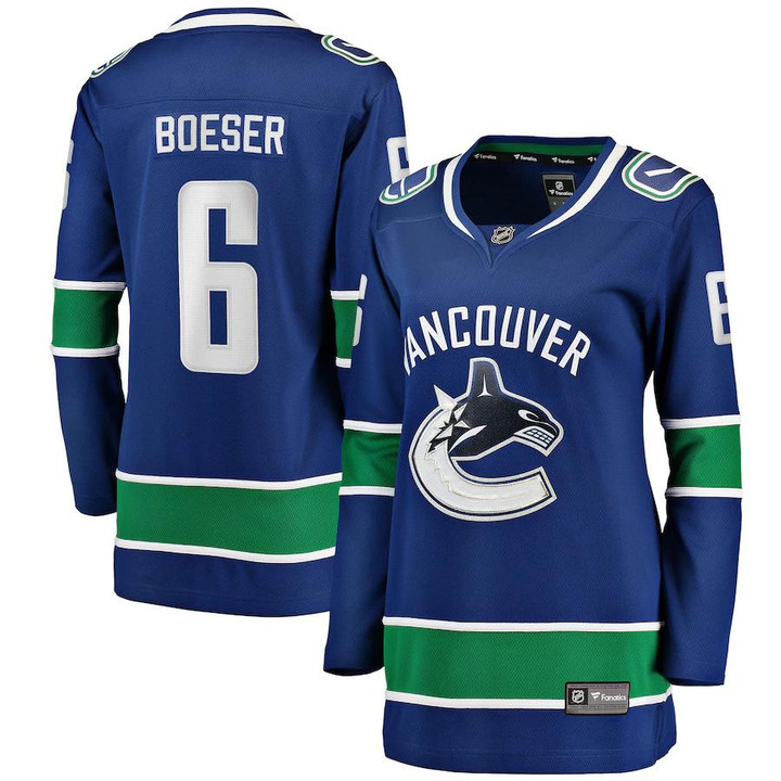 Brock Boeser Vancouver Canucks Fanatics Branded Women's Home Breakaway Player Jersey - Blue - Cfjersey.store