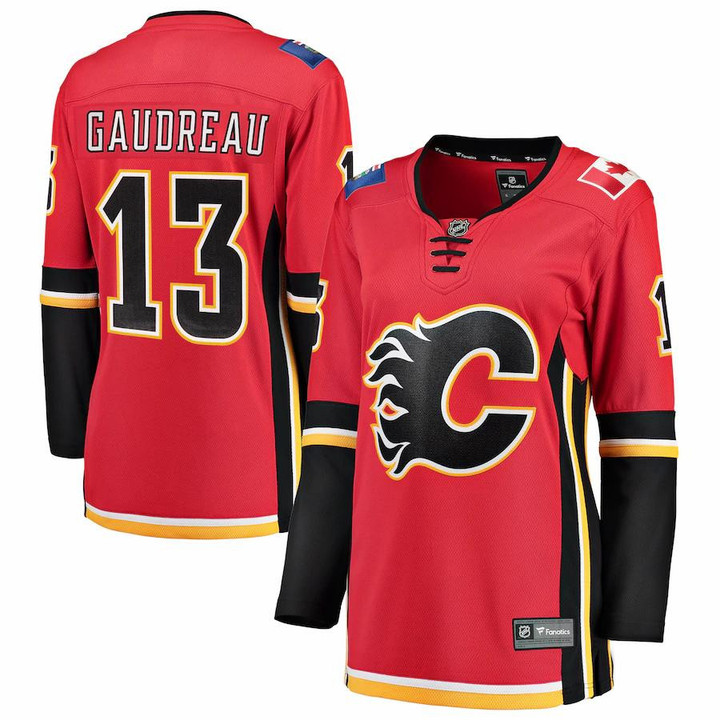 Johnny Gaudreau Calgary Flames Fanatics Branded Women's Home Breakaway Player Jersey - Red - Cfjersey.store