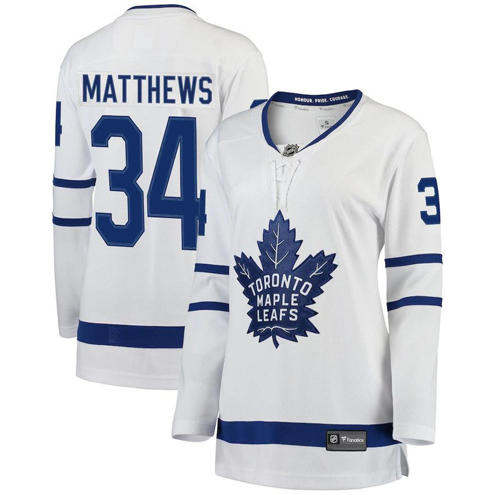 Auston Matthews Toronto Maple Leafs Fanatics Branded Women's Home Breakaway Player Jersey - White - Cfjersey.store
