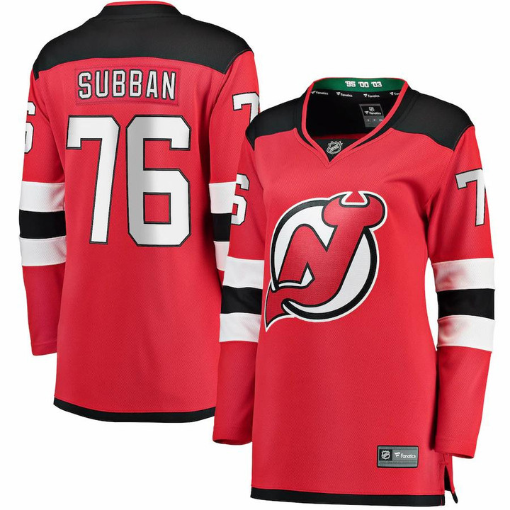 P.K. Subban New Jersey Devils Fanatics Branded Women's Premier Breakaway Player Jersey - Red - Cfjersey.store