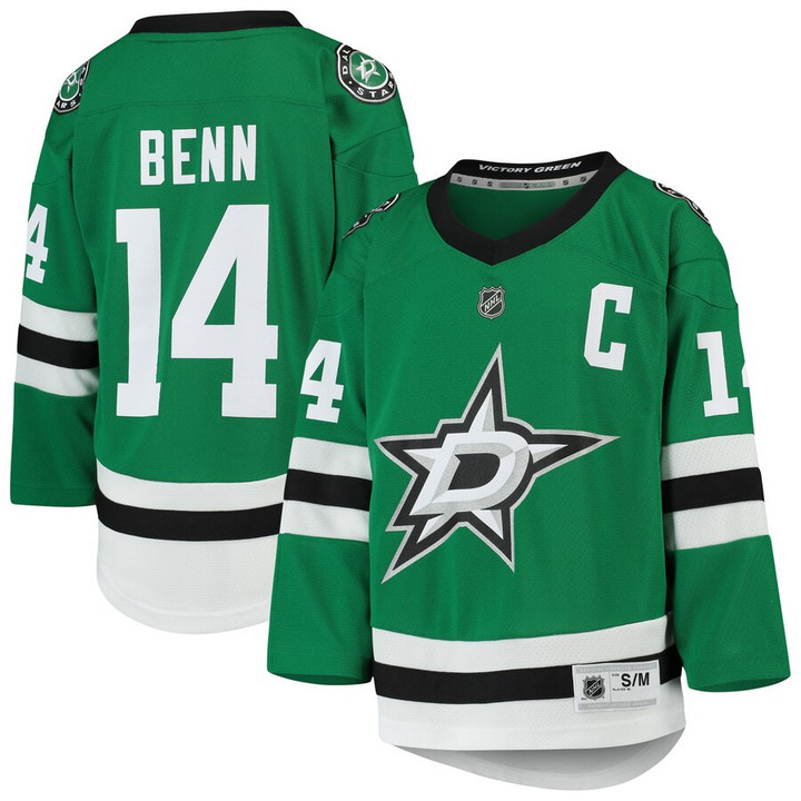 Jamie Benn Dallas Stars Youth Home Replica Player Jersey - Kelly Green - Cfjersey.store