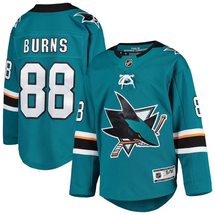 Brent Burns San Jose Sharks Youth Premier Player Jersey - Teal - Cfjersey.store