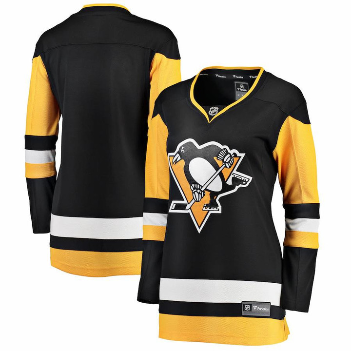 Pittsburgh Penguins Fanatics Branded Women's Breakaway Home Jersey - Black - Cfjersey.store