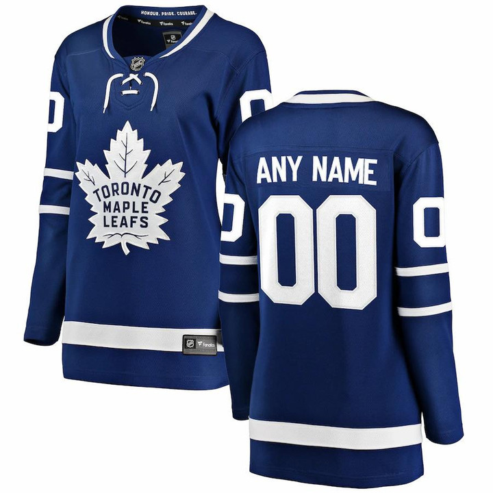 Toronto Maple Leafs Fanatics Branded Women's Home Breakaway Custom Jersey - Blue - Cfjersey.store