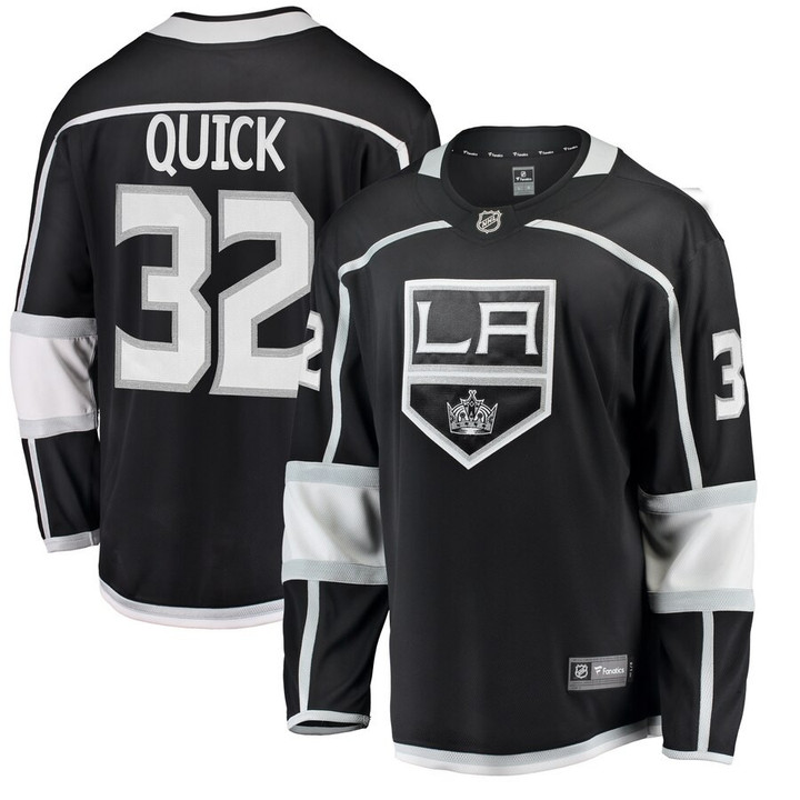 Jonathan Quick Los Angeles Kings Fanatics Branded Breakaway Player Jersey - Black - Cfjersey.store