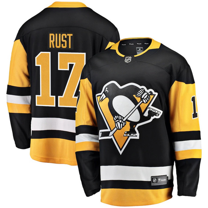 Bryan Rust Pittsburgh Penguins Fanatics Branded Home Breakaway Player Jersey - Black - Cfjersey.store