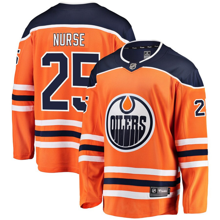Darnell Nurse Edmonton Oilers Fanatics Branded Breakaway Player Jersey - Orange - Cfjersey.store