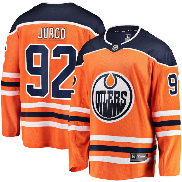 Tomas Jurco Edmonton Oilers Fanatics Branded Breakaway Team Color Player Jersey - Orange - Cfjersey.store